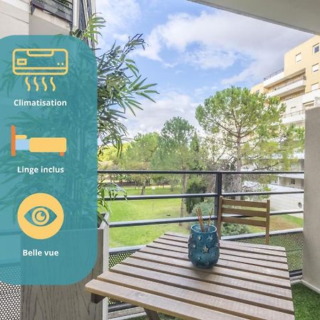 Superbe Appt Port Marianne, Parking Prive, 4 Personnes Appartement Montpellier Buitenkant foto